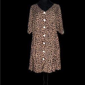 Boutique cheetah print summer dress